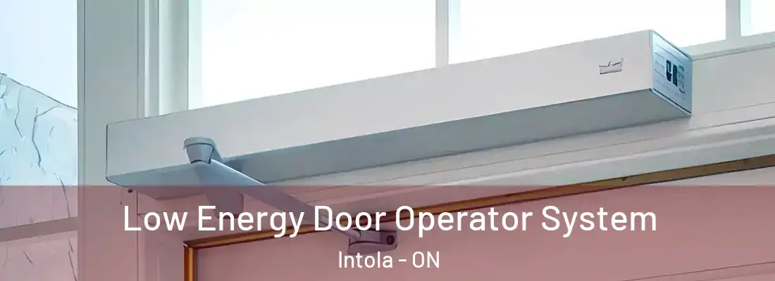  Low Energy Door Operator System Intola - ON
