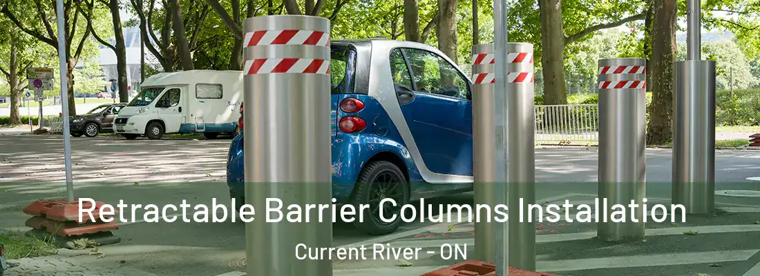  Retractable Barrier Columns Installation Current River - ON