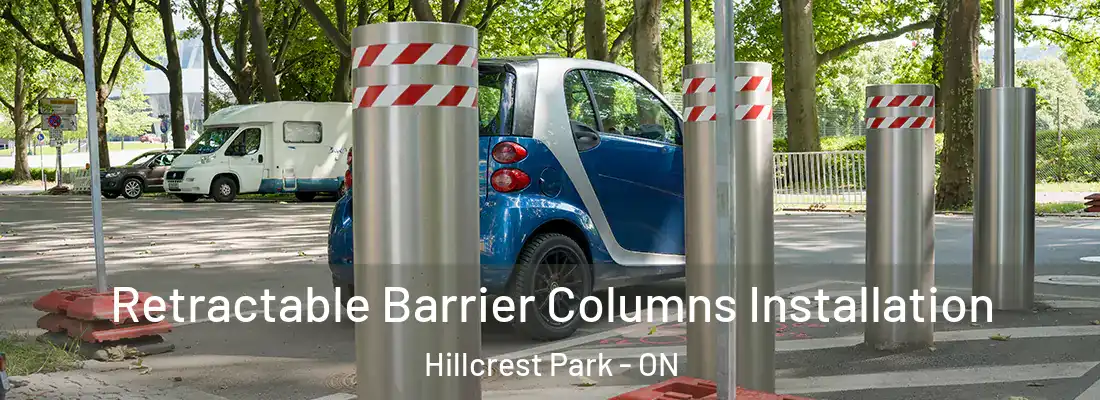  Retractable Barrier Columns Installation Hillcrest Park - ON
